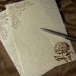 Hydrangea - Stationary Set - 30 Gorgeous Parchment..