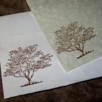 Old Oak Tree - Vintage Inspired - Parchment..
